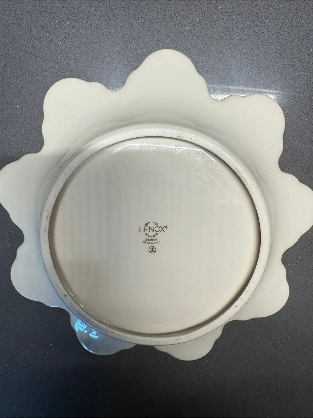 Vintage Lenox Scalloped Gold Rim Dish